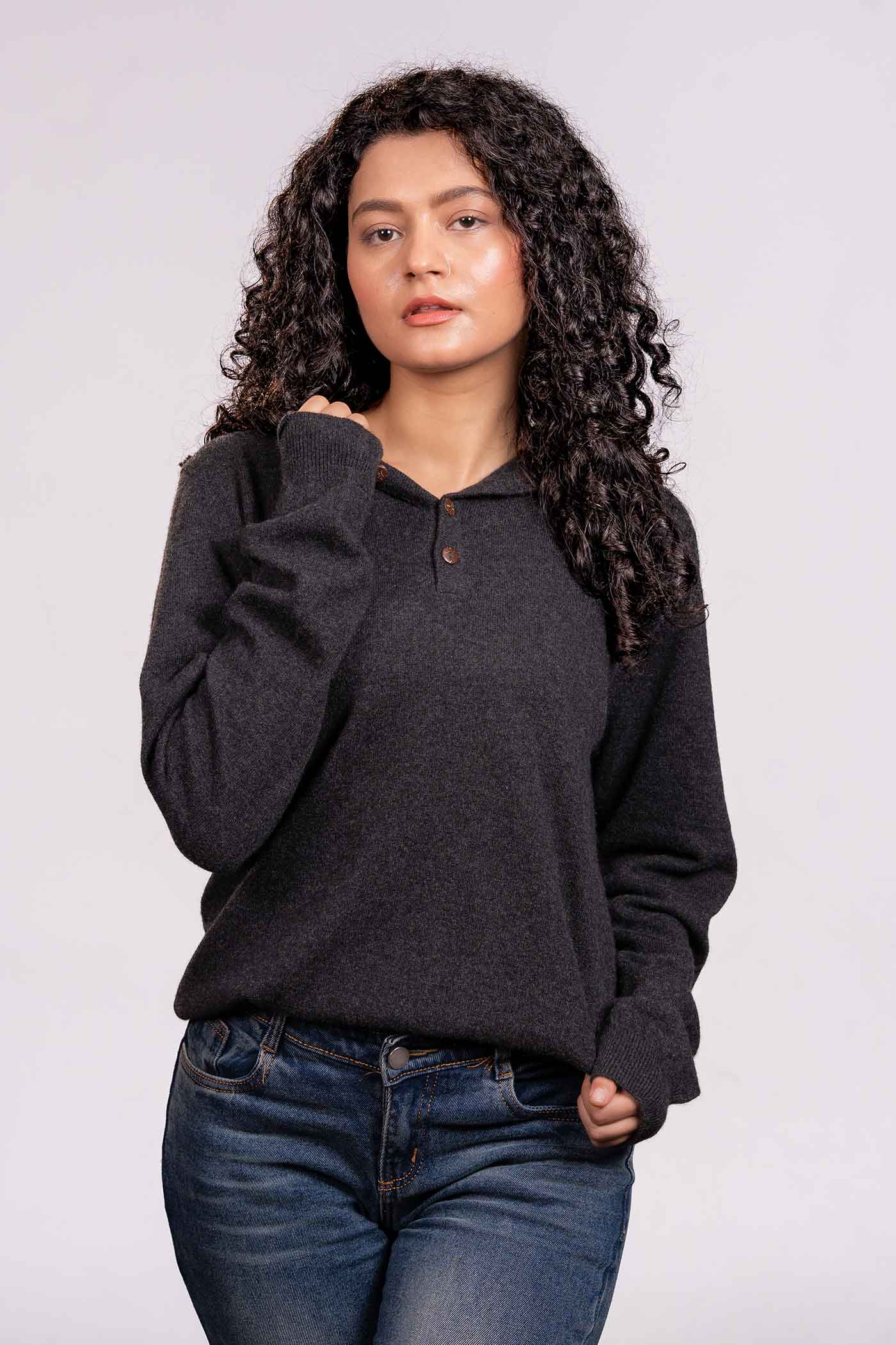 The Loom and Peak 100%-cashmere-hoodie-image