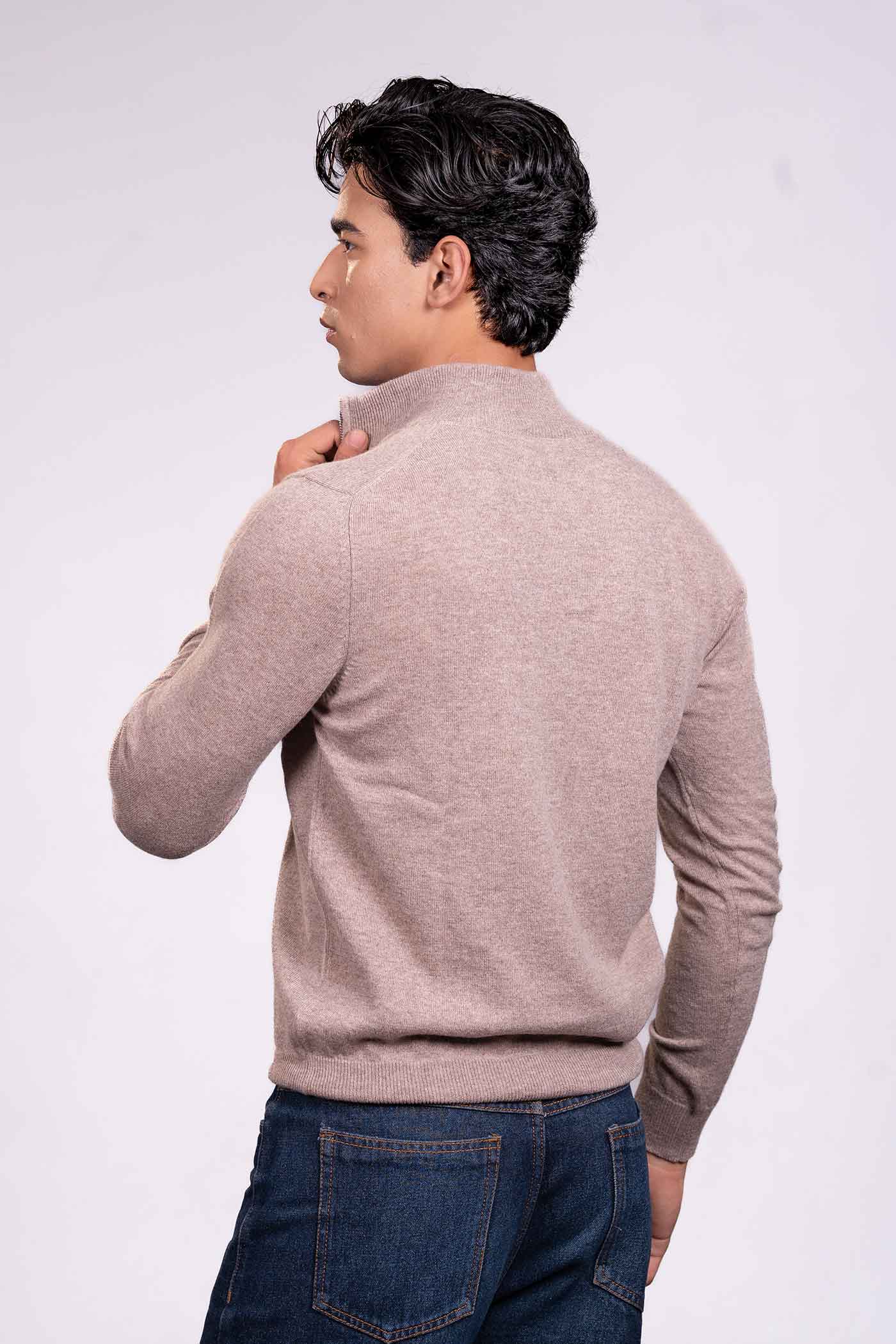 The Loom and Peak cashmere-quater-zip-sweater-image