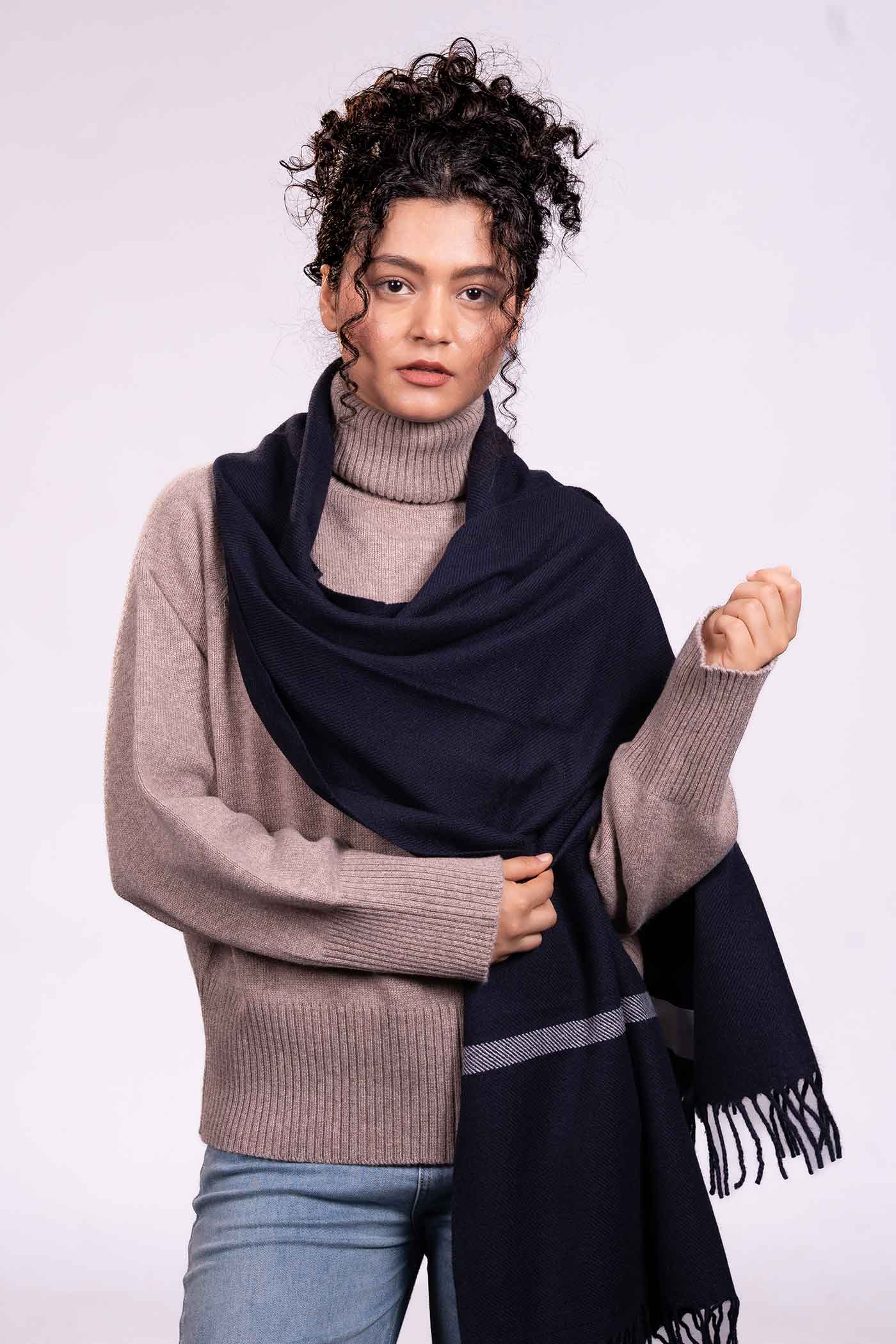 The Loom and Peak Premium Cashmere Twill Scarf - Image 7