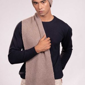 Men Ribbed Scarf