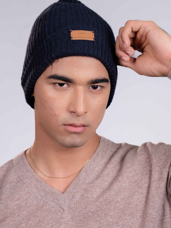 The Loom and Peak premium-ribbed-cashmere-hat-image